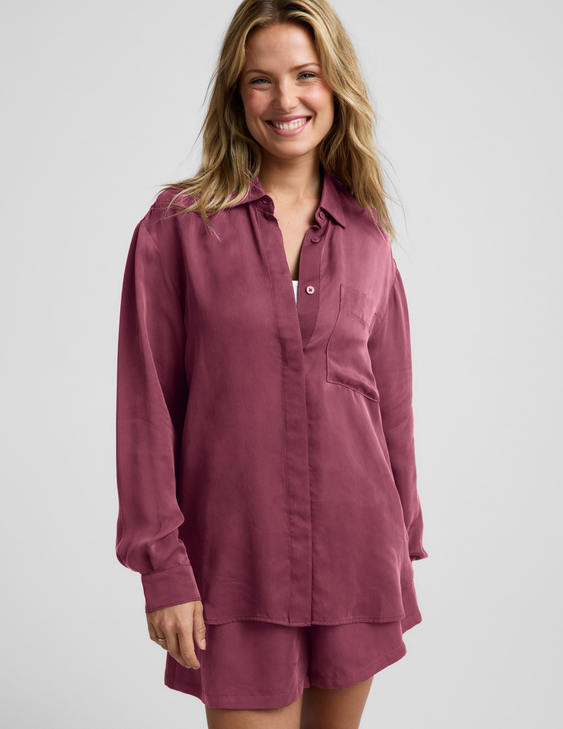 Sunkissed Cupro Button Down - Image 2