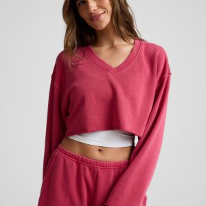 Fade Out Cropped Long Sleeve