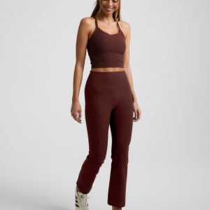 Spacedye??? Pintuck Kick Flare High Waisted Pant