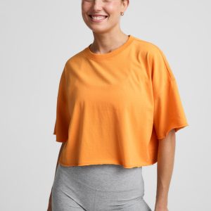 SoftKnit Better Than Ever Cropped Cotton Tee