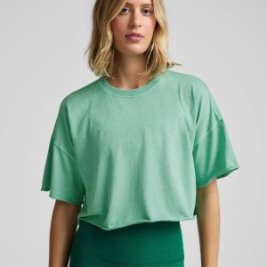 SoftKnit Better Than Ever Cropped Cotton Tee