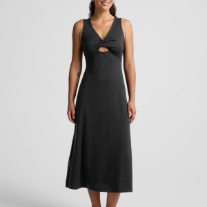 Twist Cutout Midi Dress