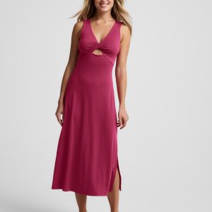 Twist Cutout Midi Dress