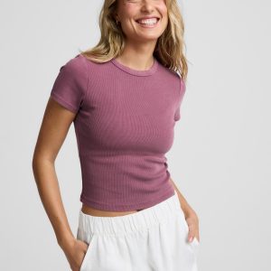 On Repeat Rib Baby Tee