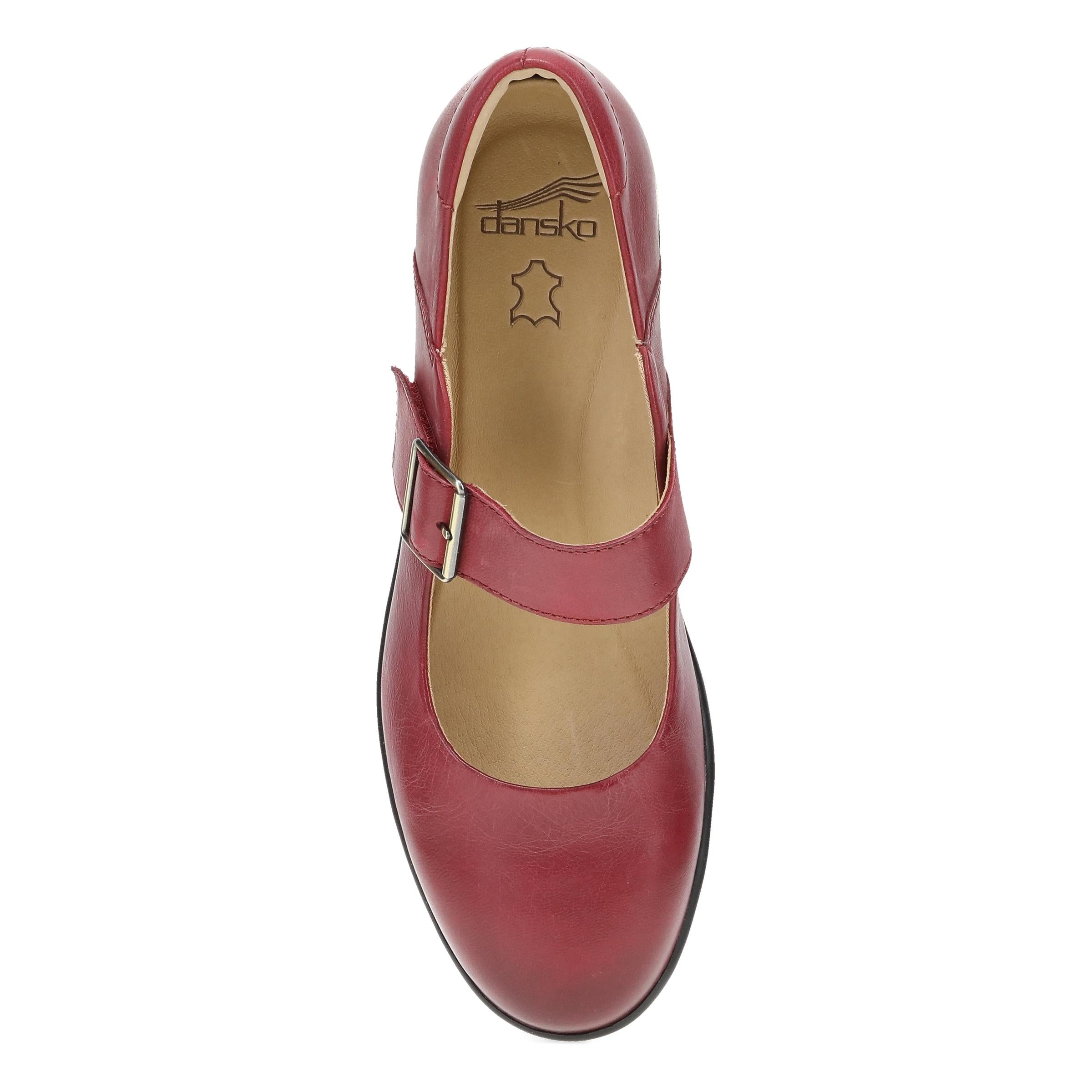 Collette Red Burnished Nubuck - Image 7
