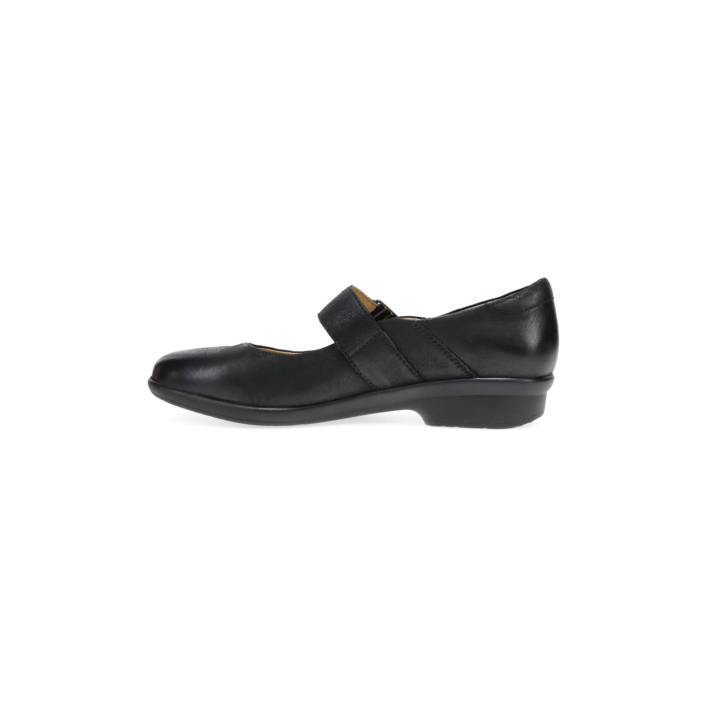 Collette Wide Black Burnished Nubuck - Image 3