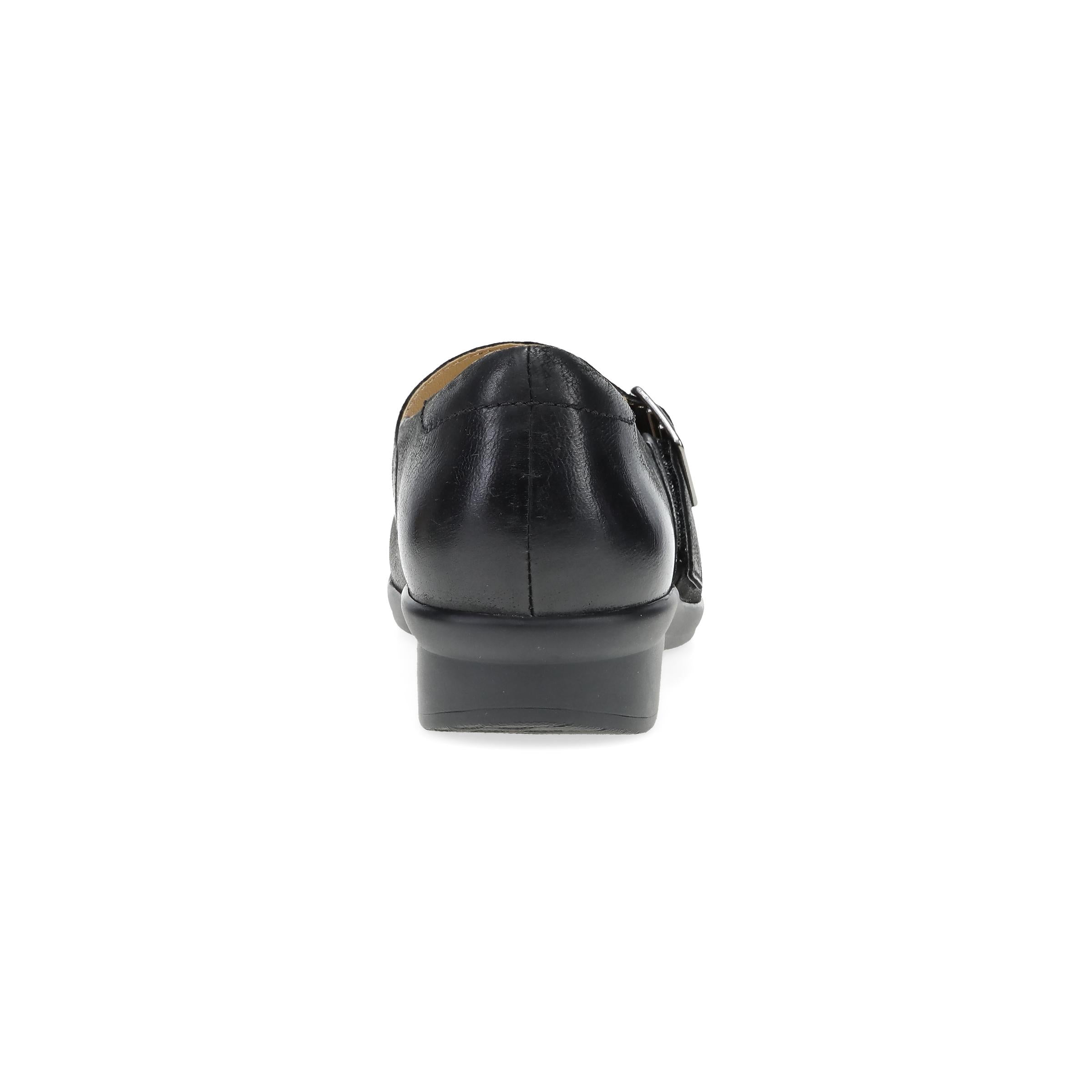 Collette Wide Black Burnished Nubuck - Image 5
