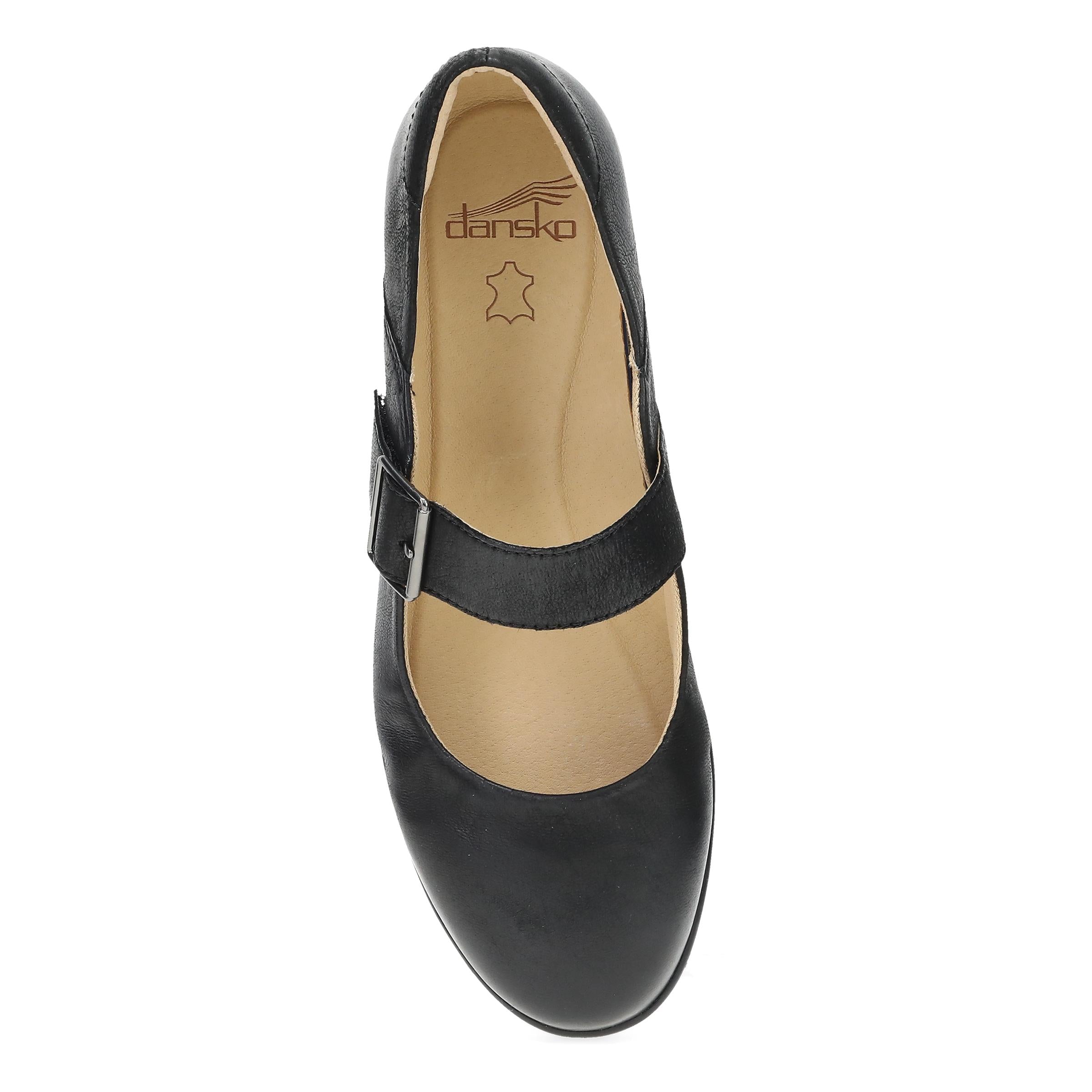 Collette Wide Black Burnished Nubuck - Image 6