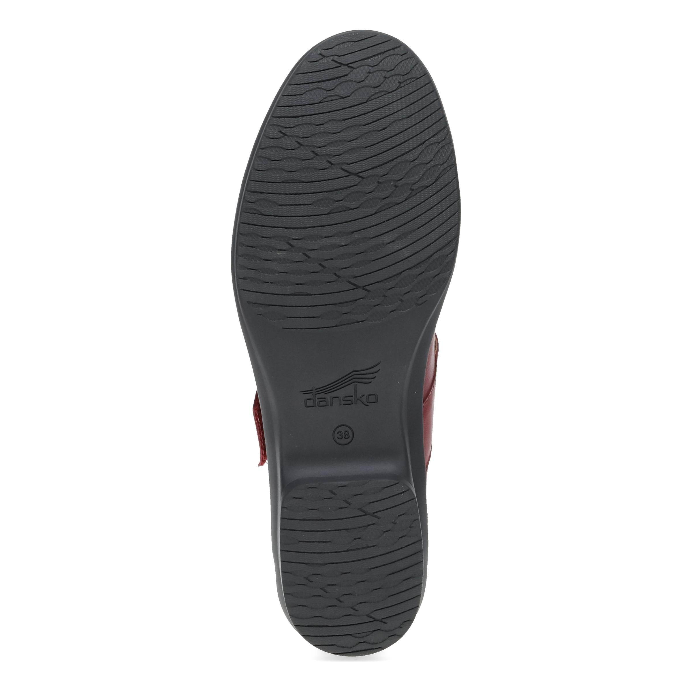 Collette Wide Red Burnished Nubuck - Image 8