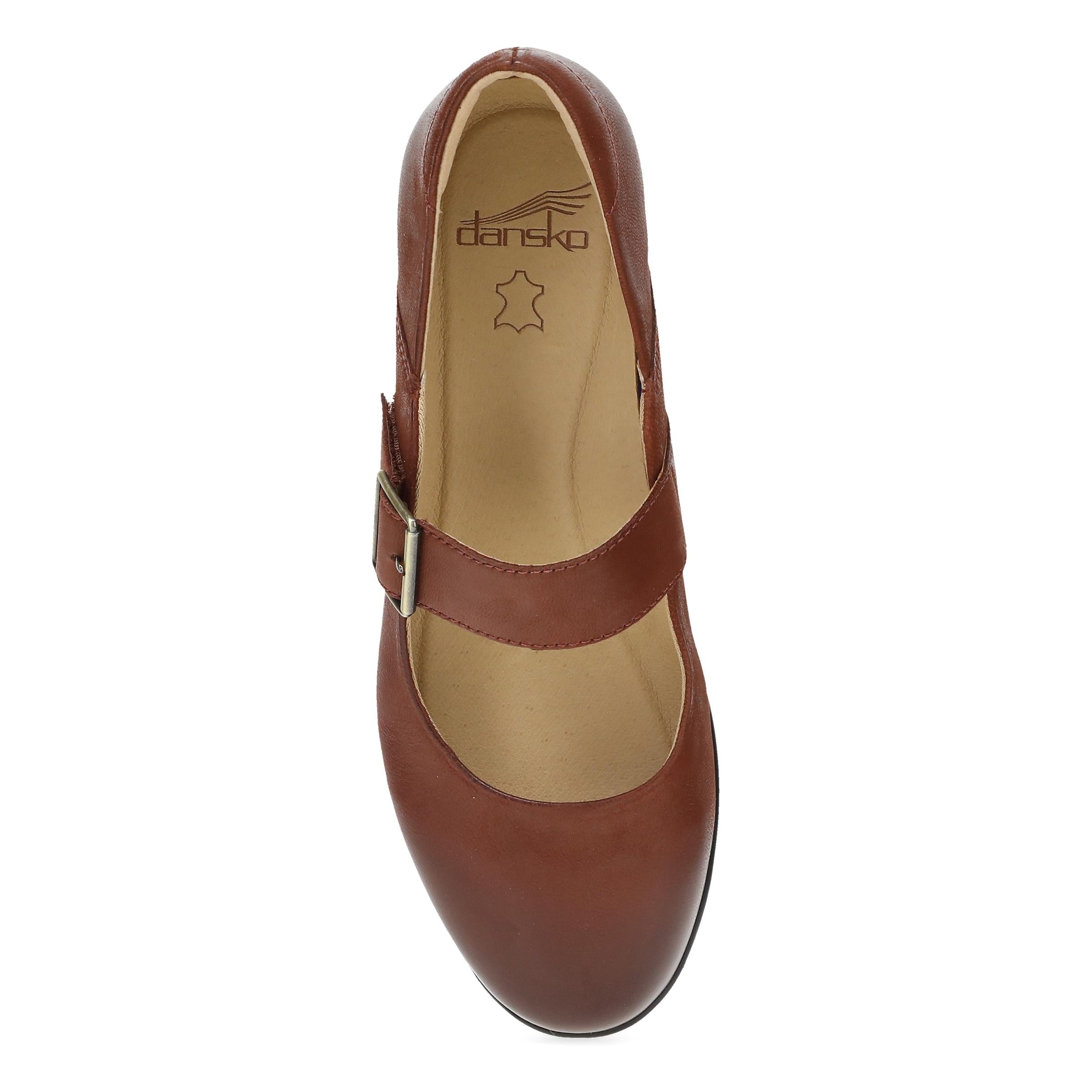 Collette Wide Russet Burnished Nubuck - Image 5
