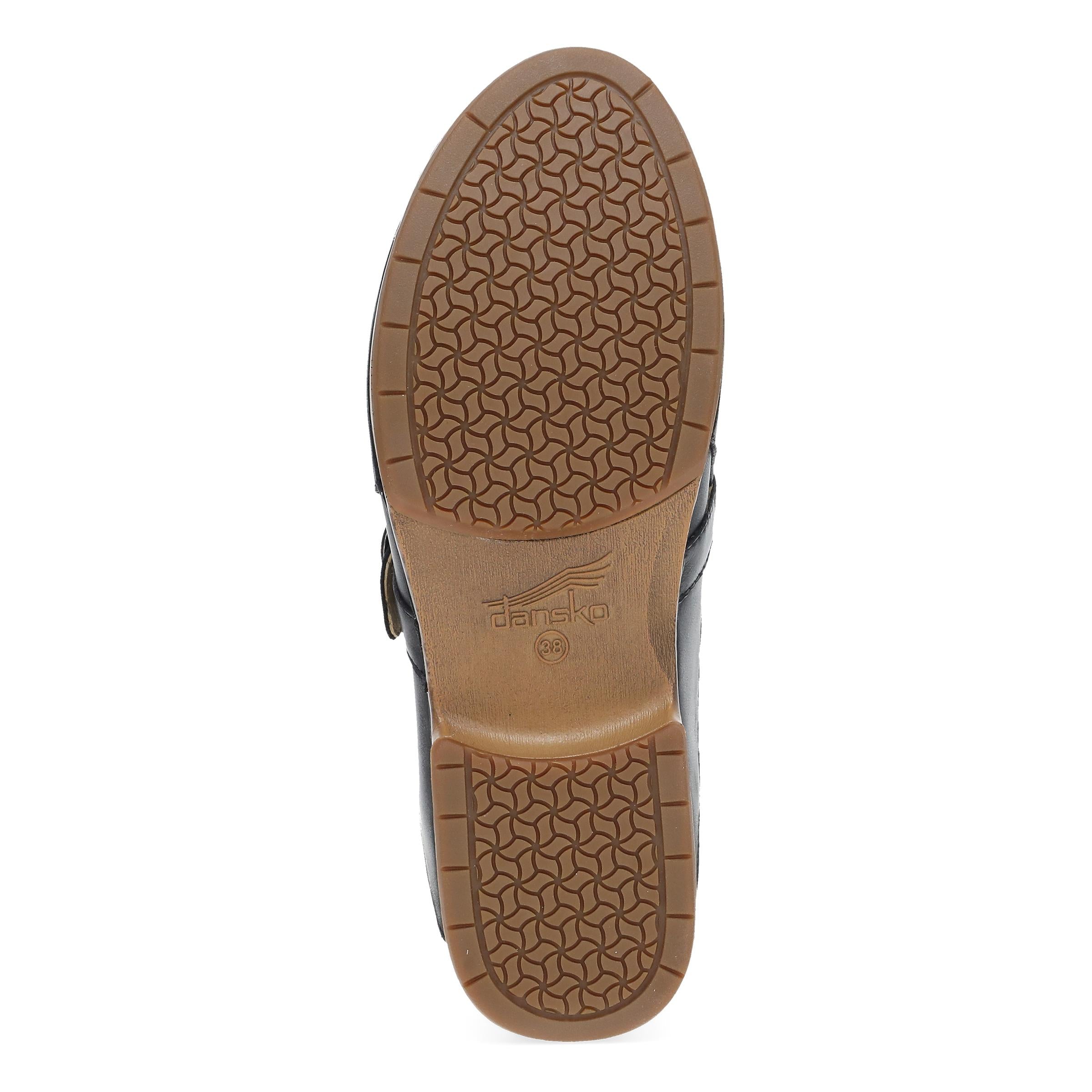 Margaret Black Burnished Calf Clog - Image 7