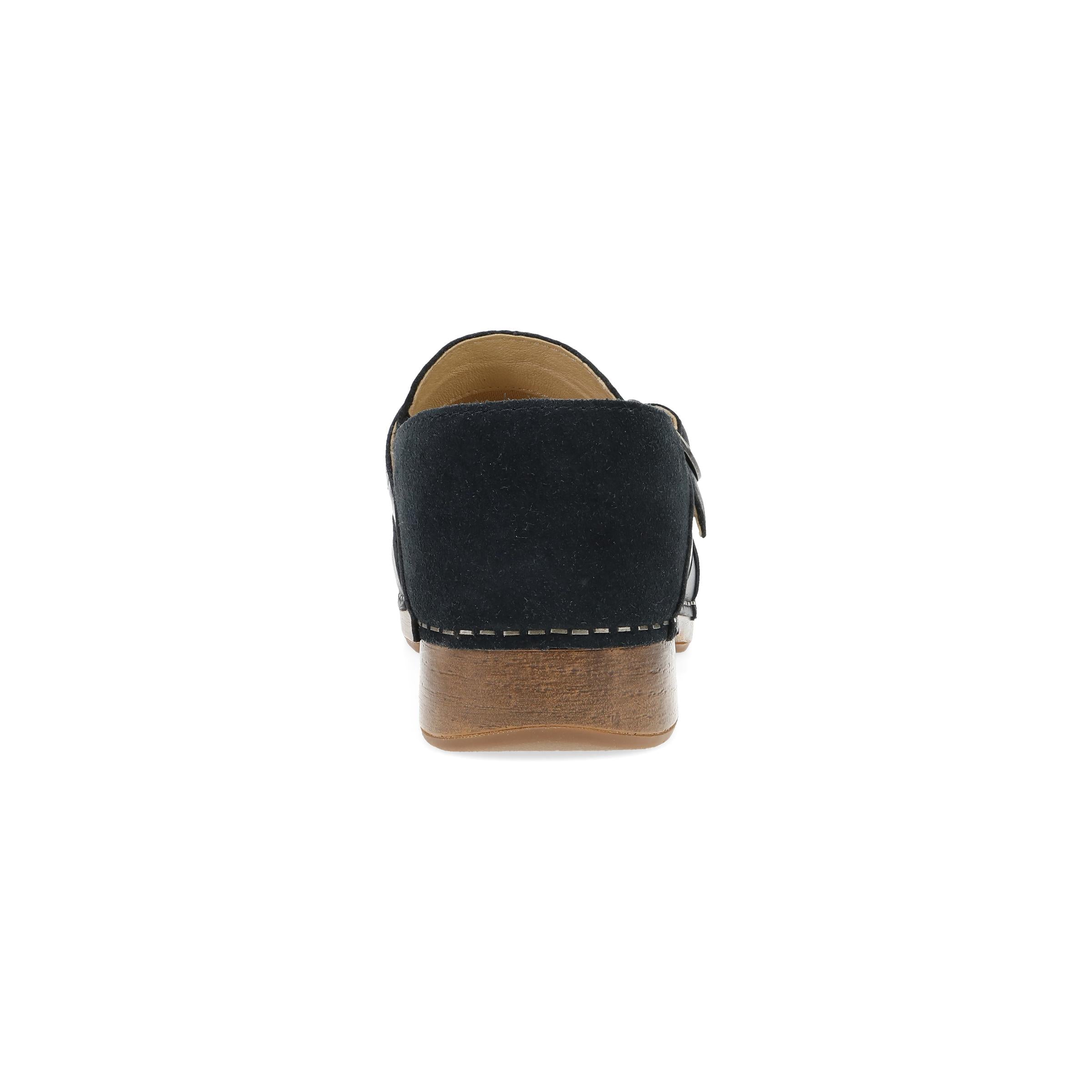 Margaret Black Burnished Calf Clog - Image 5