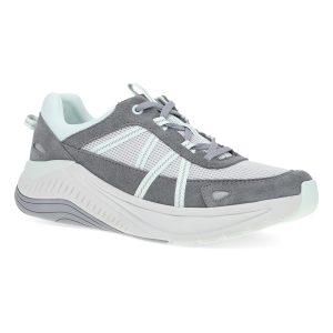 Poppy Frost Grey Suede