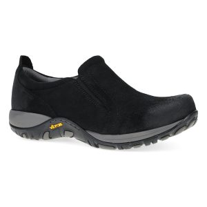 Pippy Black Waterproof Burnished Suede