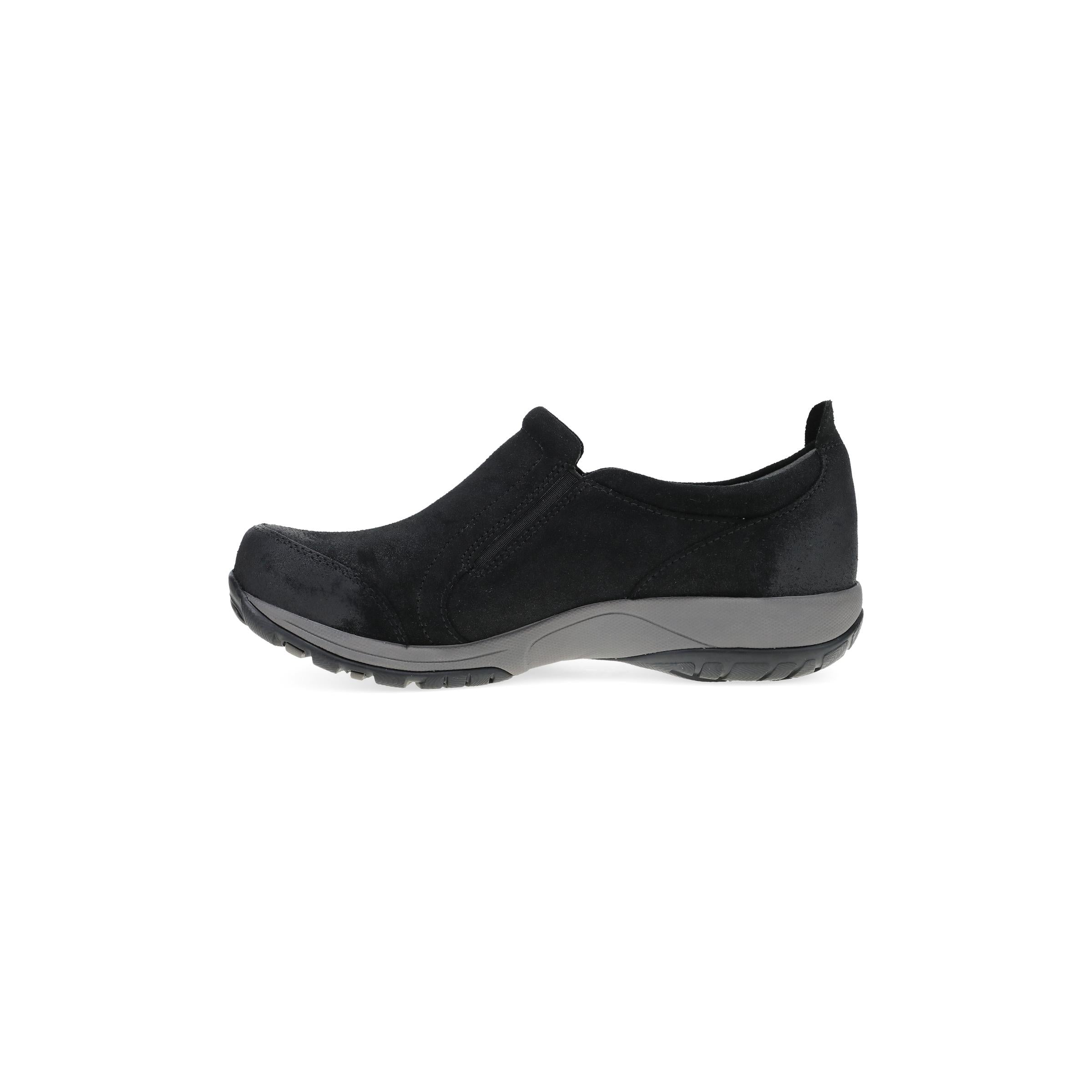 Pippy Wide Black Waterproof Burnished Suede - Image 2