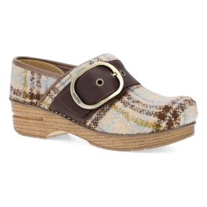 Pearson Clog Tan Plaid