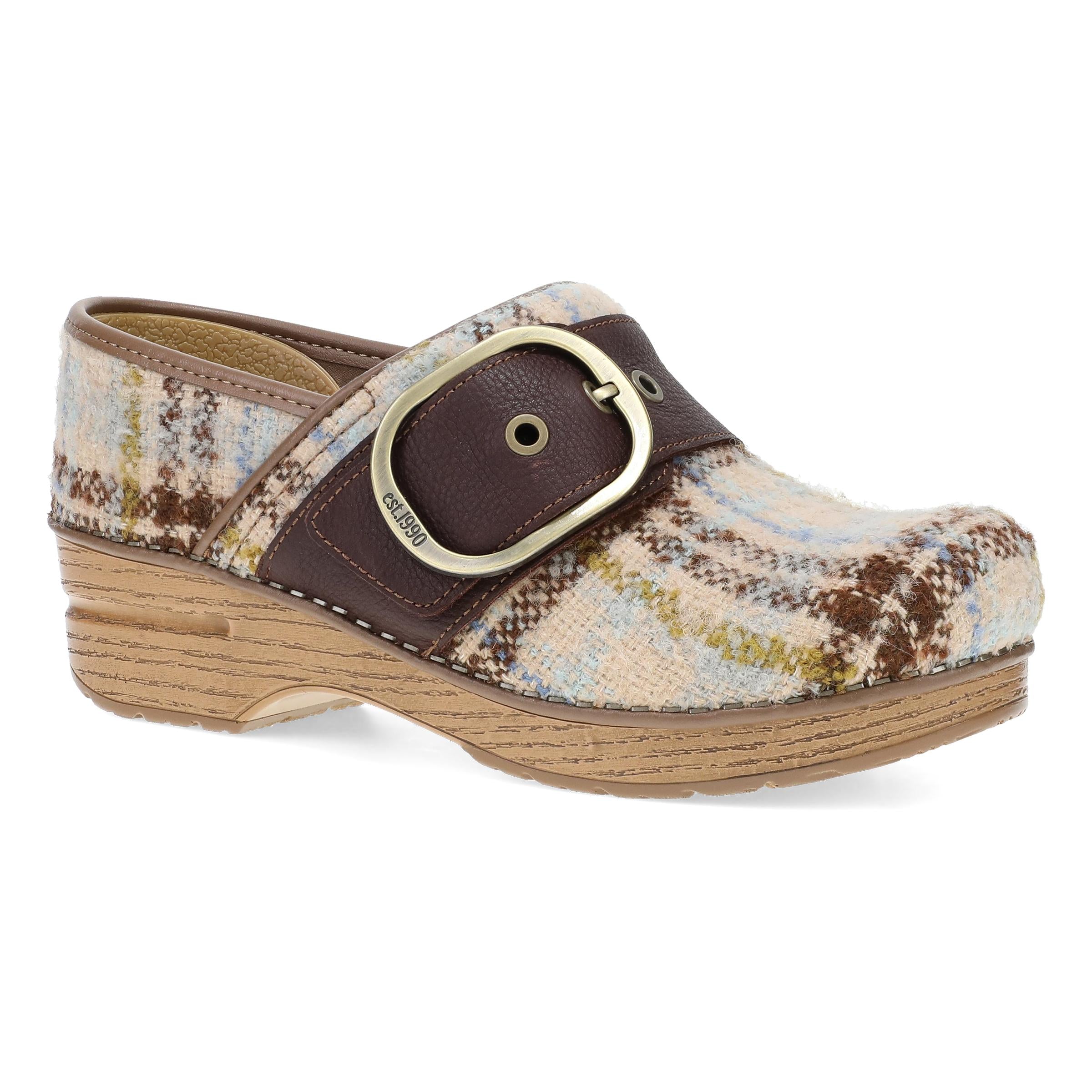 Pearson Clog Tan Plaid