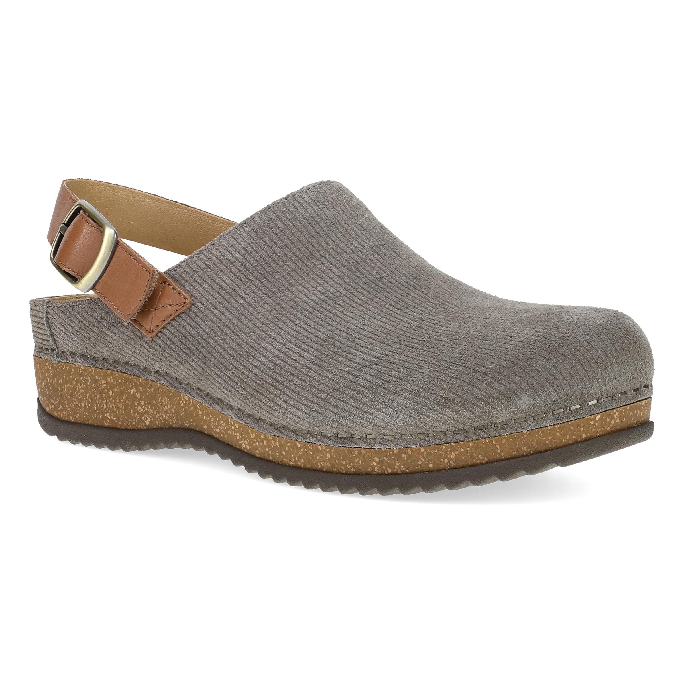 Merrin Stone Embossed Suede