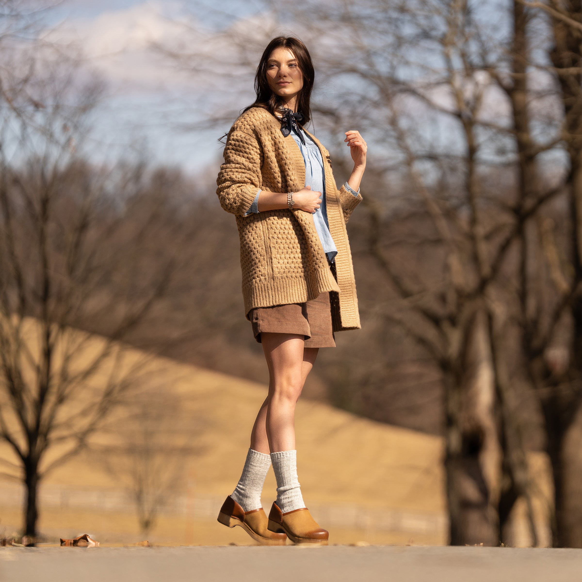Brenna Tan Burnished Suede - Image 5