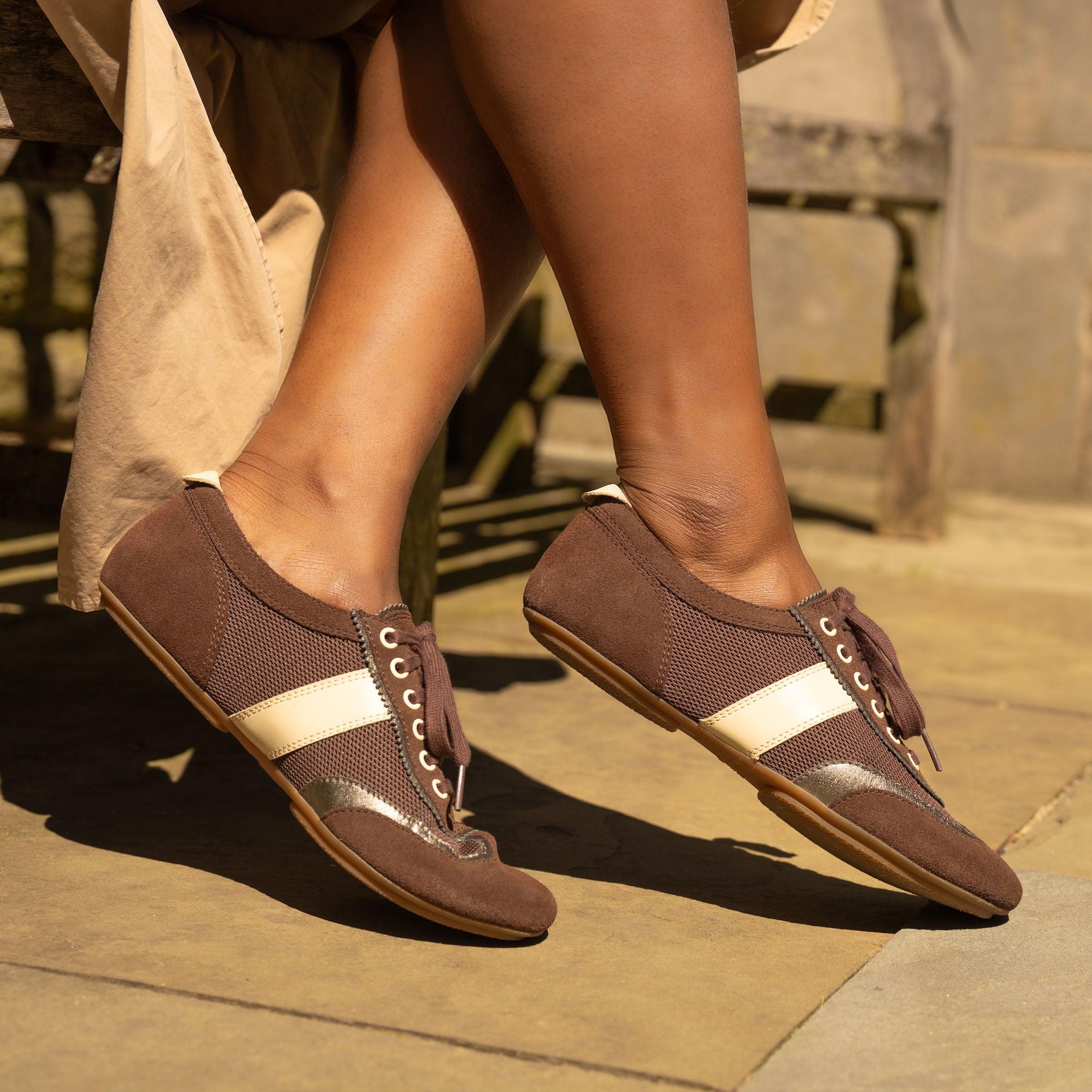 Milana Chocolate/Pewter Suede - Image 2