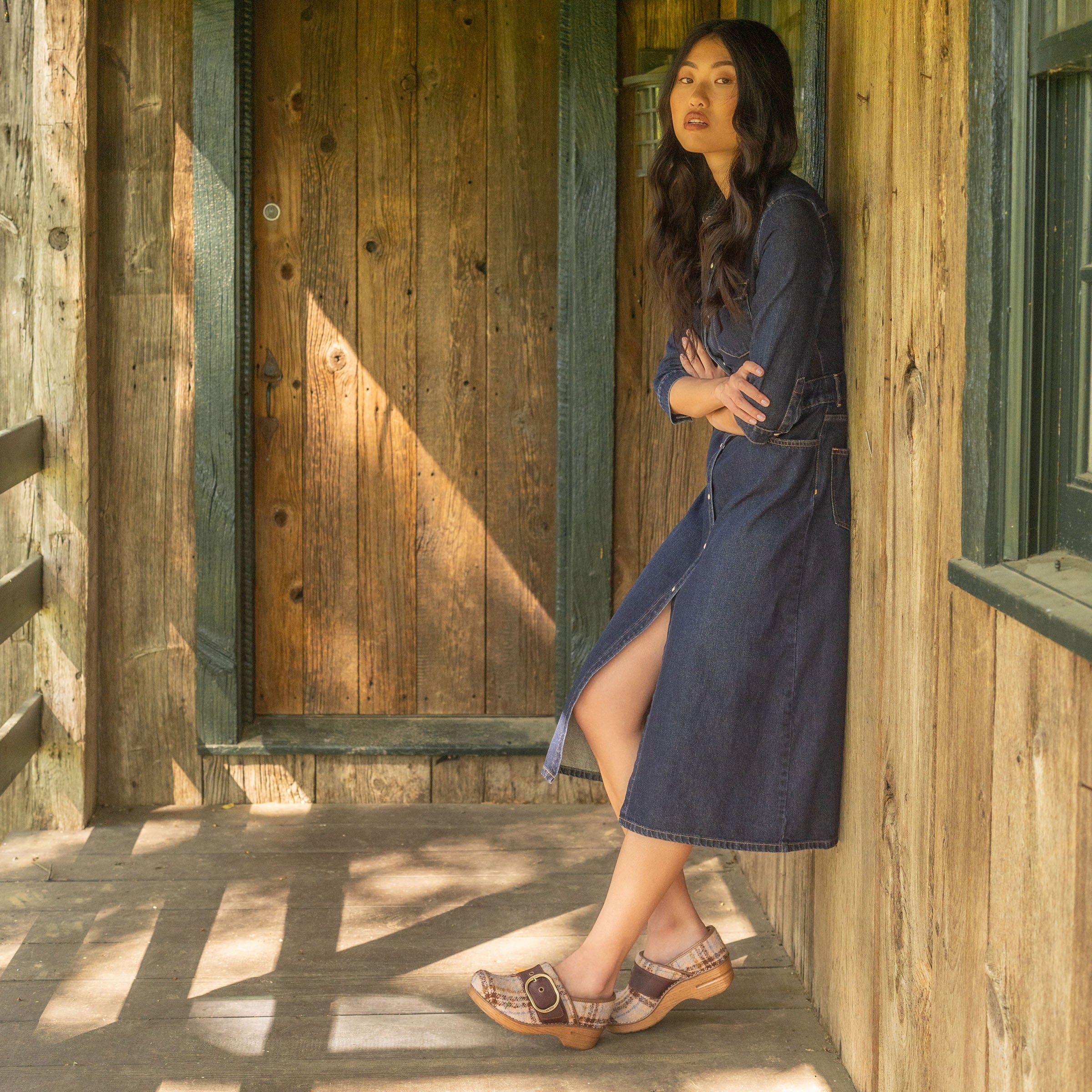 Pearson Clog Tan Plaid - Image 6