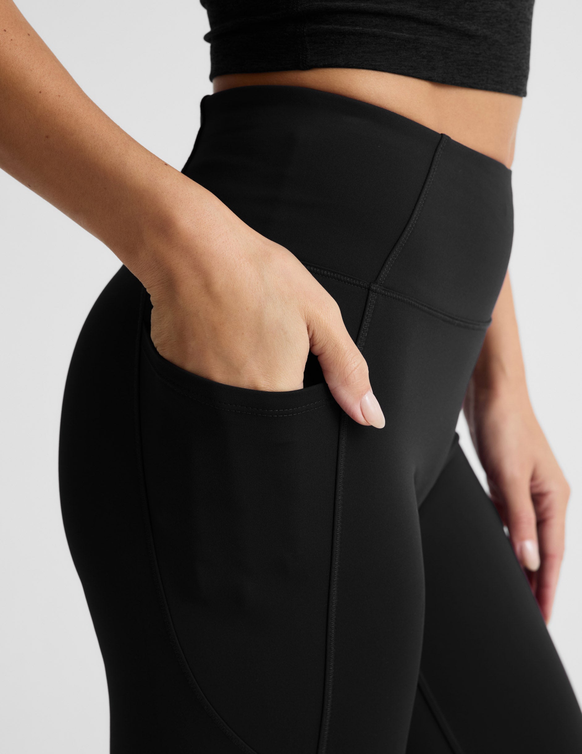 Pacer Fleece-Backed Zip Pocket Full Length Legging - Image 3