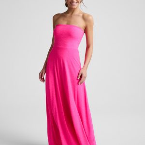 Featherweight Strapless Maxi Dress