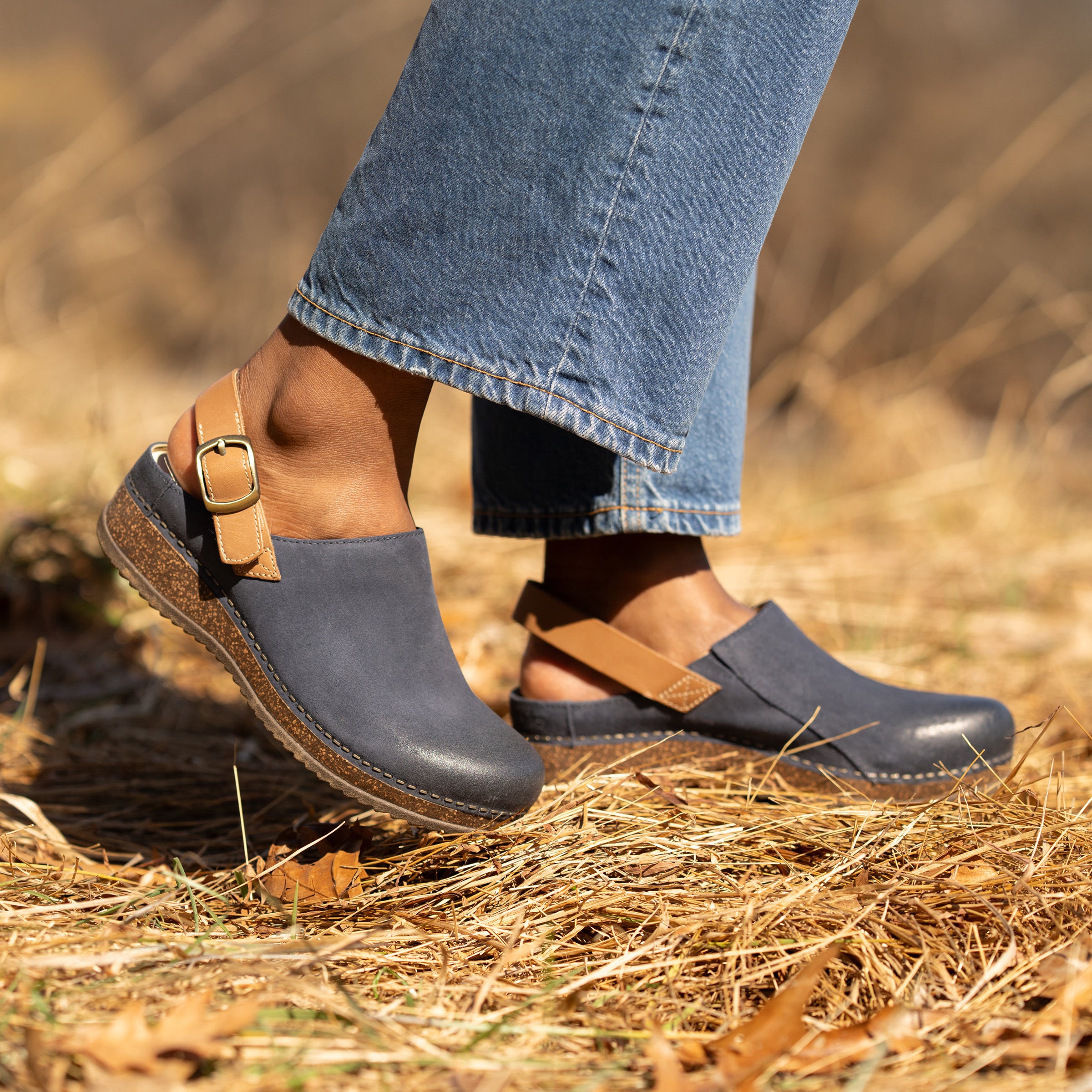 Merrin Blue Burnished Suede - Image 2
