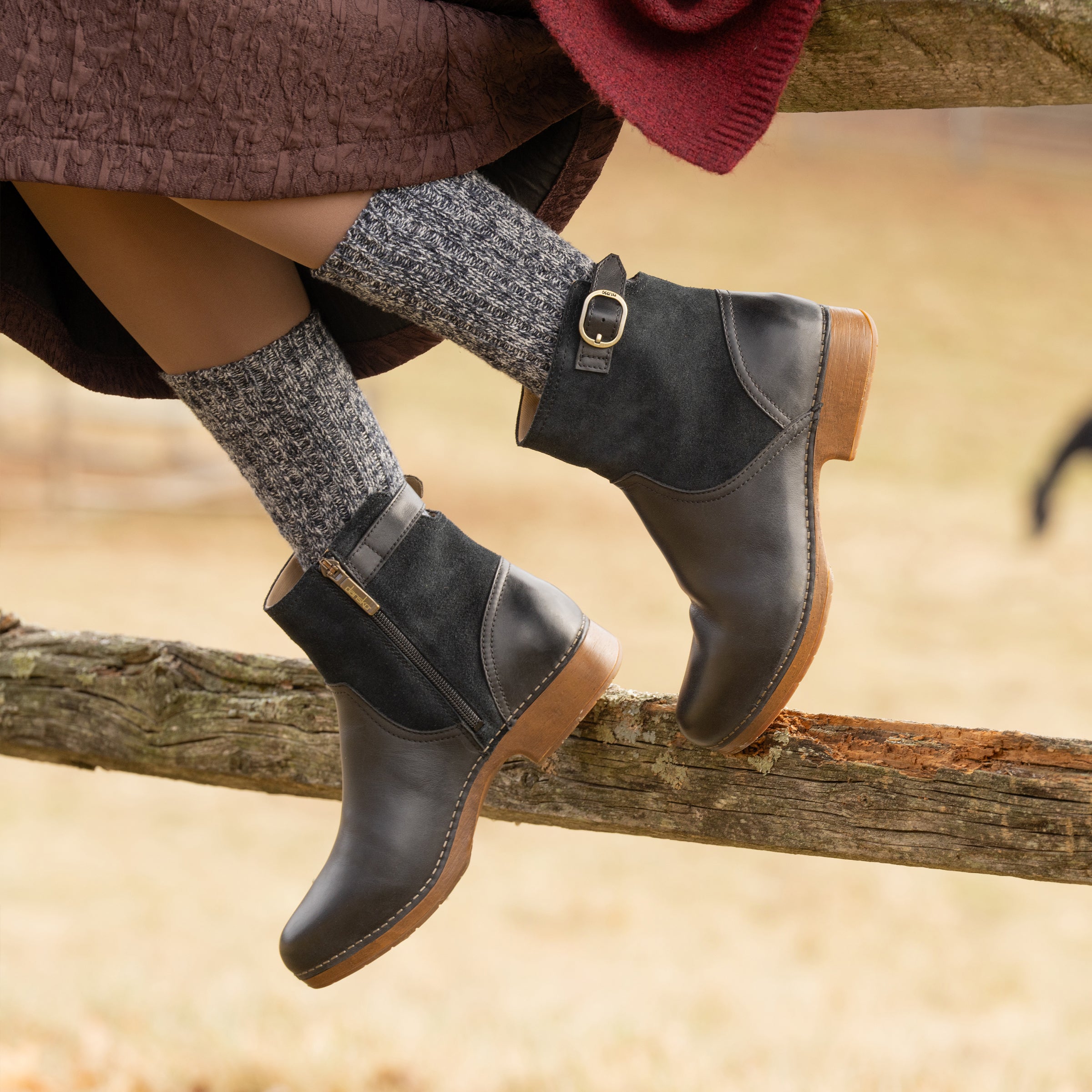 Monique Black Burnished Calf - Image 2