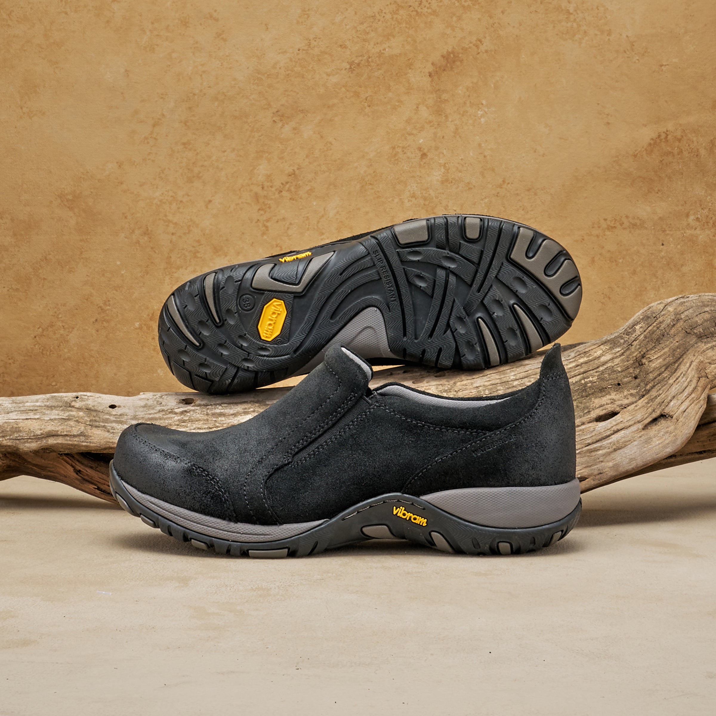 Pippy Black Waterproof Burnished Suede - Image 2