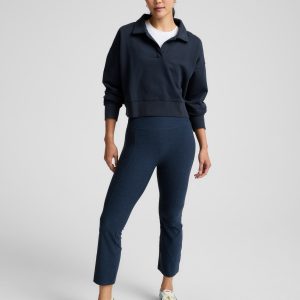 Spacedye??? Pintuck Kick Flare High Waisted Pant