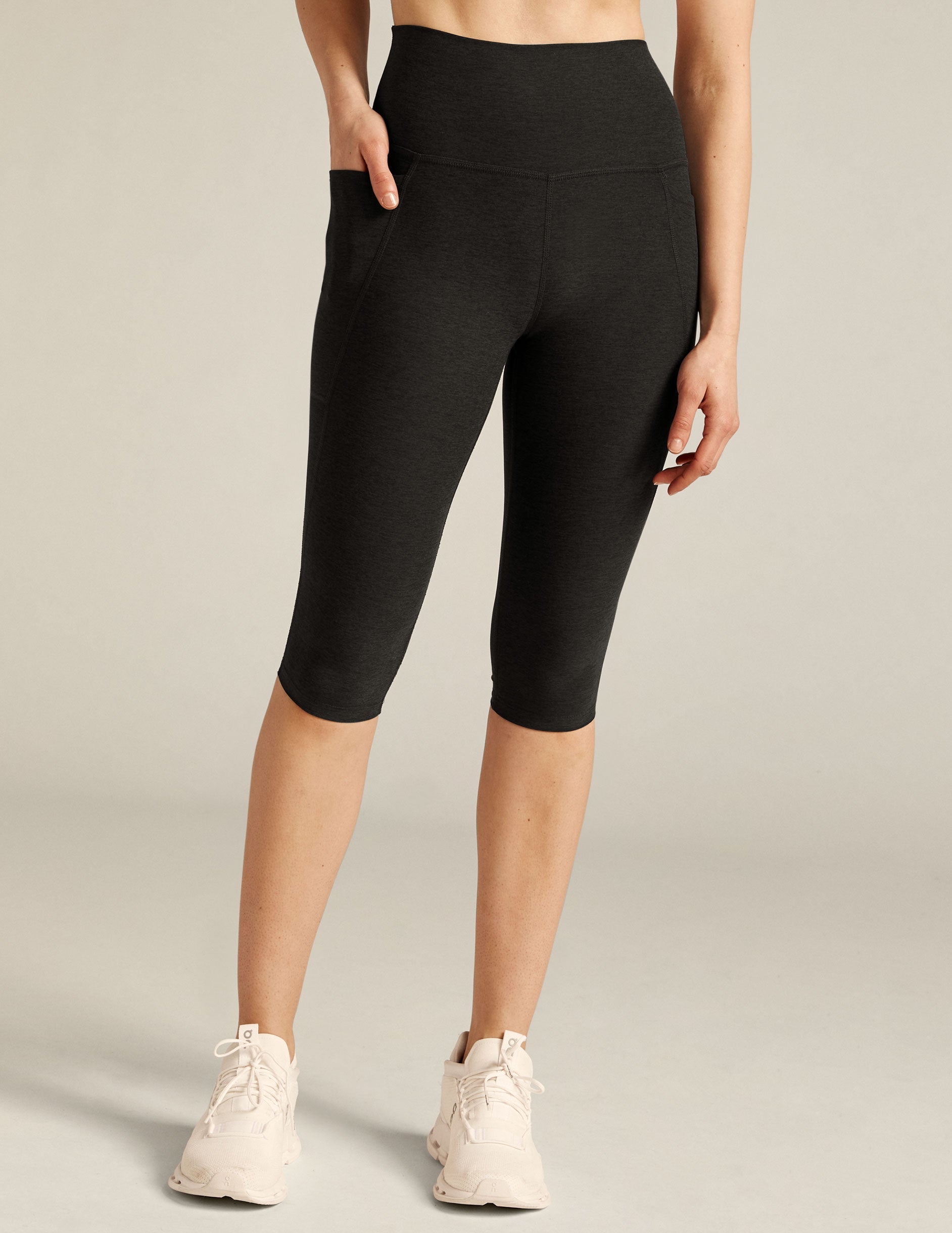 Spacedye??? High Waisted Pocket Pedal Pusher Legging - Image 4