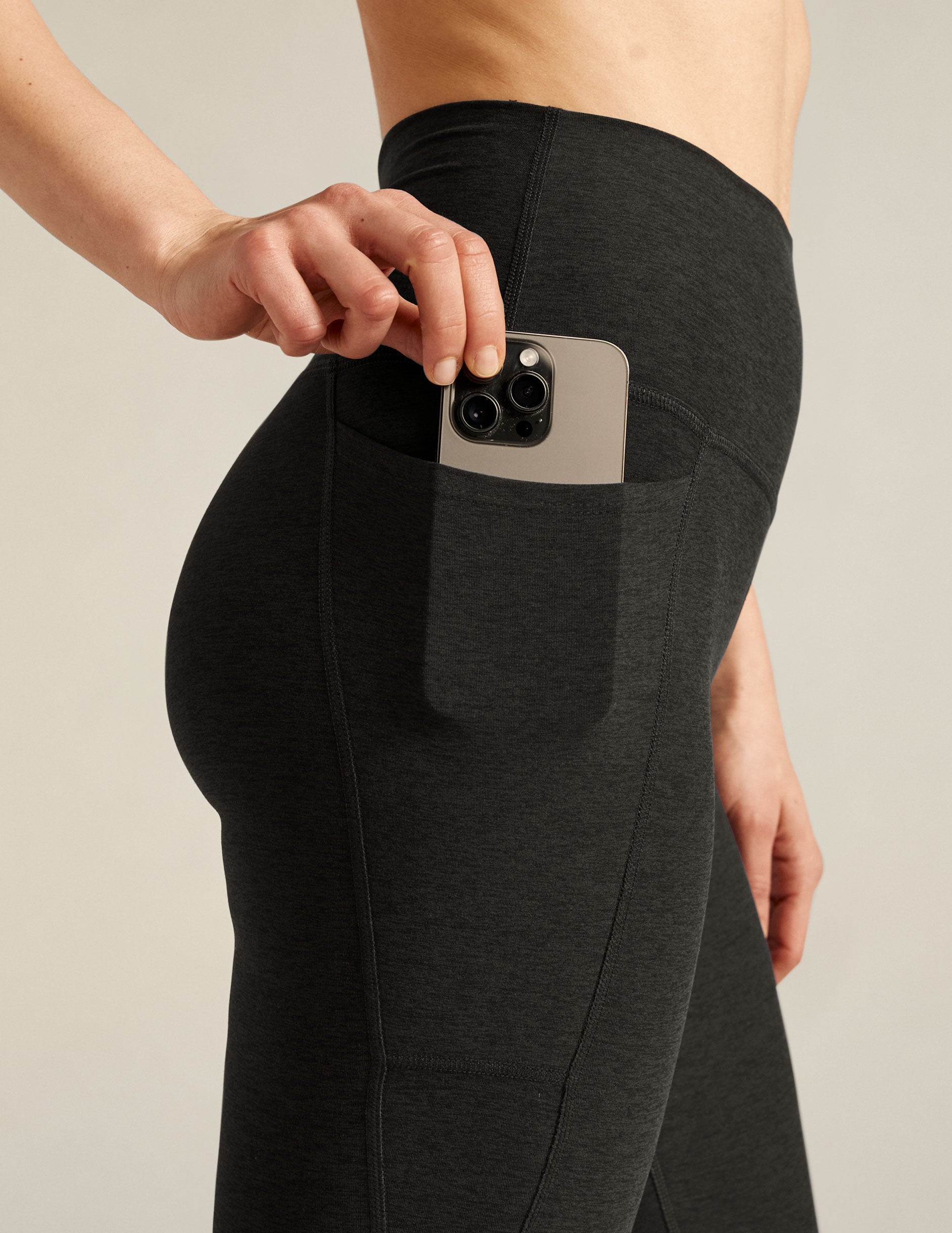 Spacedye??? High Waisted Pocket Pedal Pusher Legging - Image 5