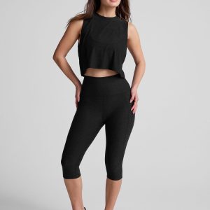 Spacedye??? High Waisted Pocket Pedal Pusher Legging