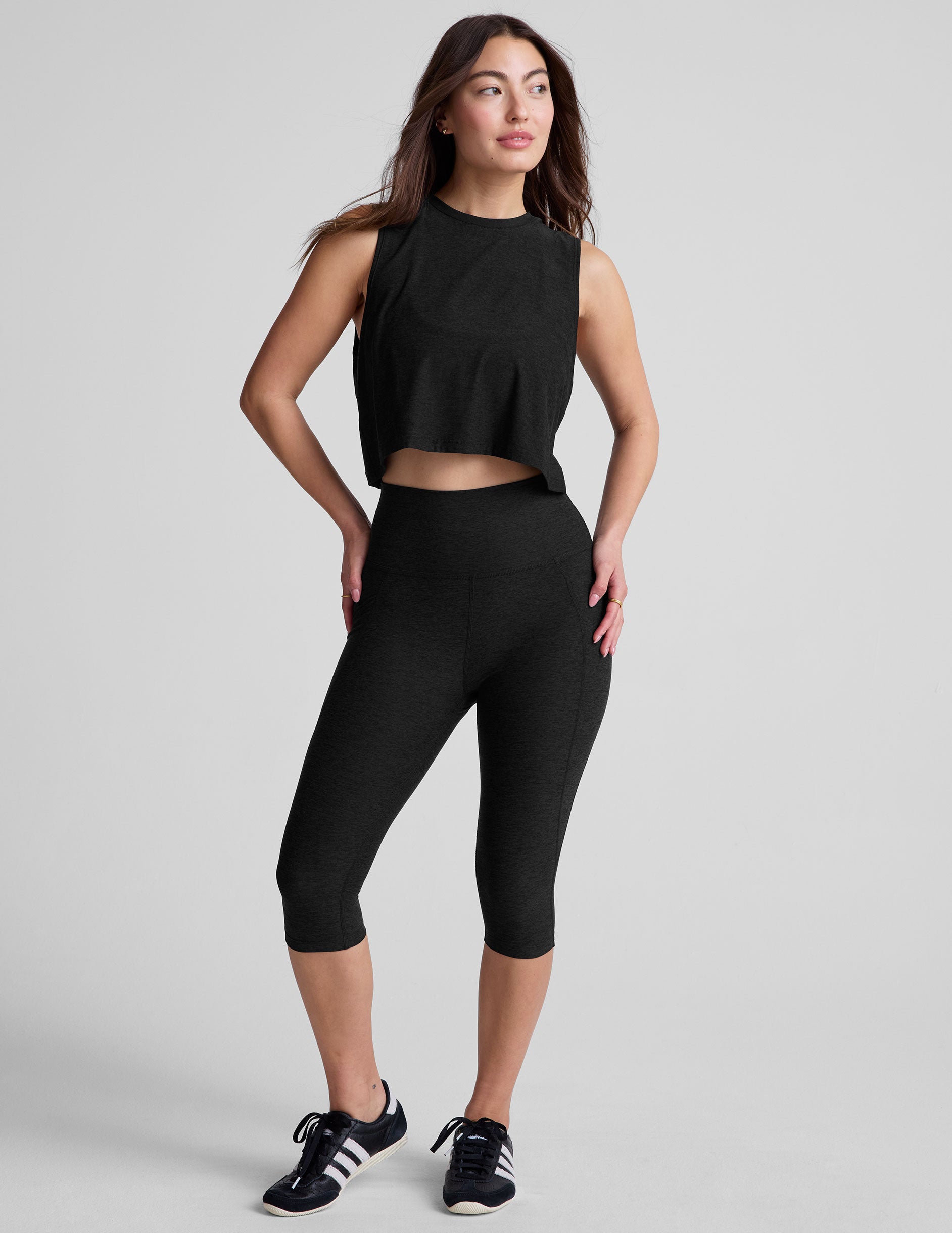 Spacedye??? High Waisted Pocket Pedal Pusher Legging