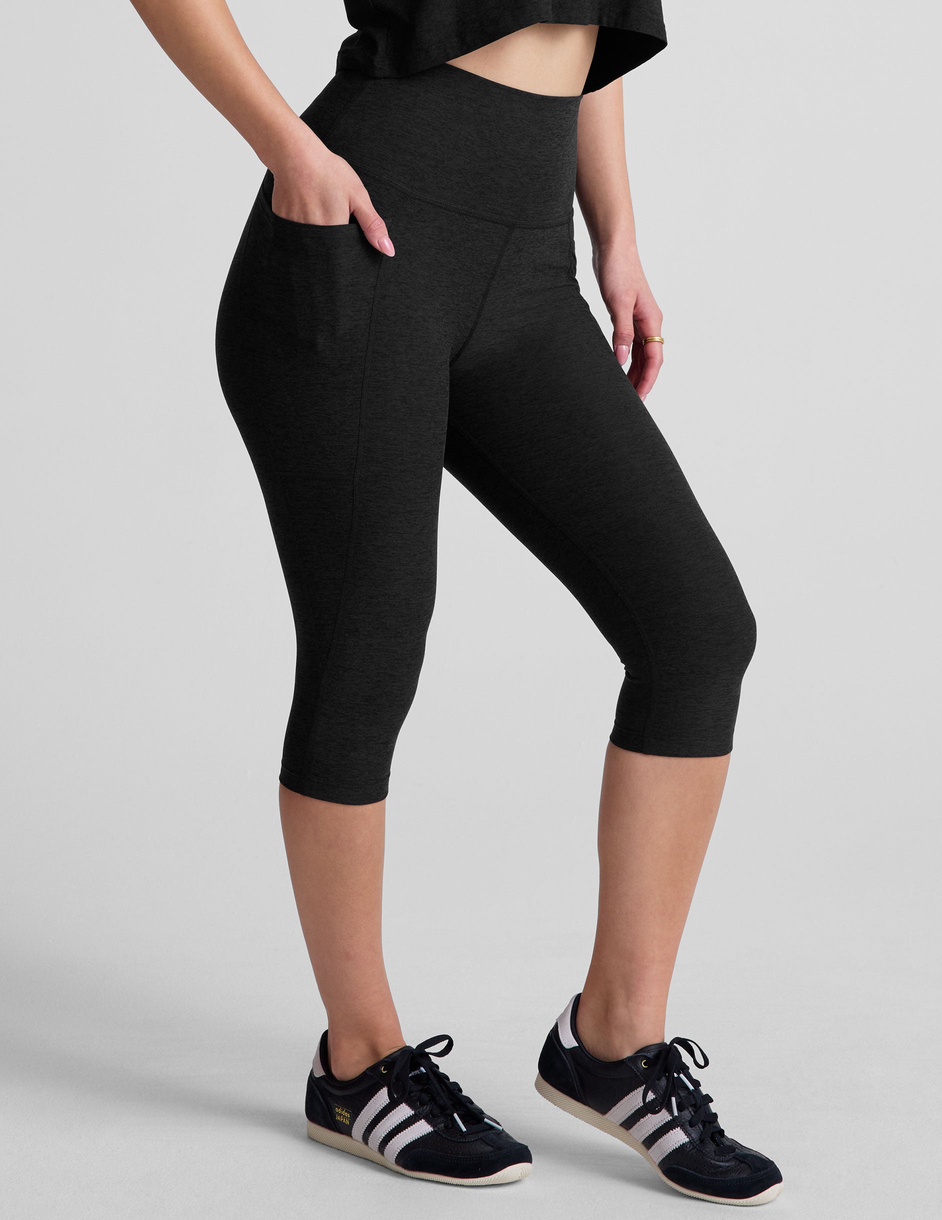 Spacedye??? High Waisted Pocket Pedal Pusher Legging - Image 2