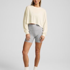 Studio Luxe Cropped Long Sleeve Tee
