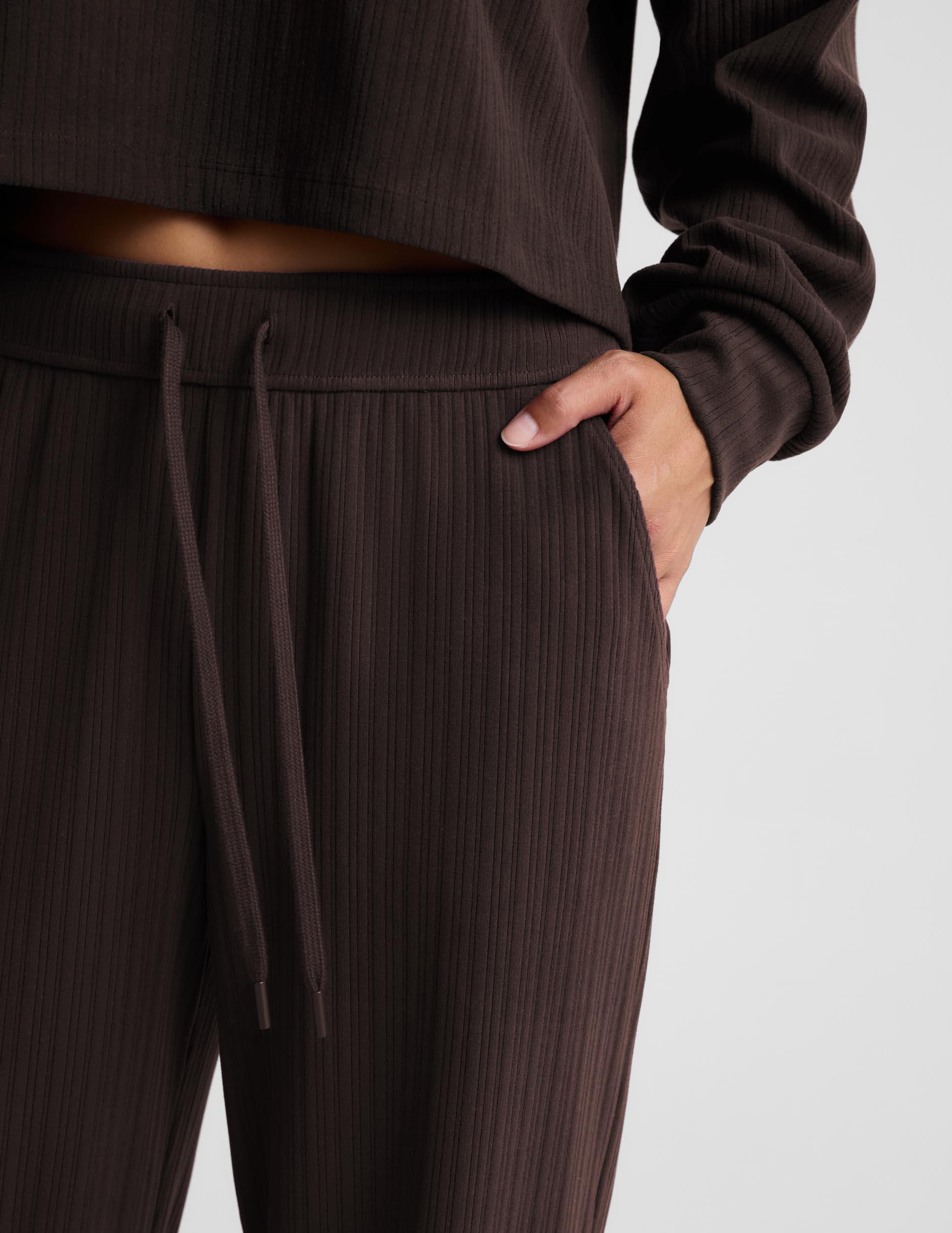 Breathe Easy Ribbed Wide Leg Pant - Image 3