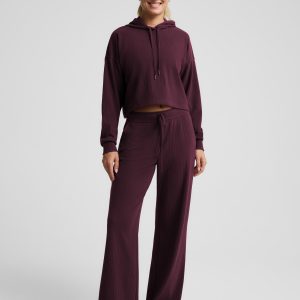Breathe Easy Ribbed Wide Leg Pant