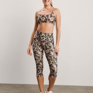 Dappled Roan SoftMark Walk And Talk High Waisted Capri Legging