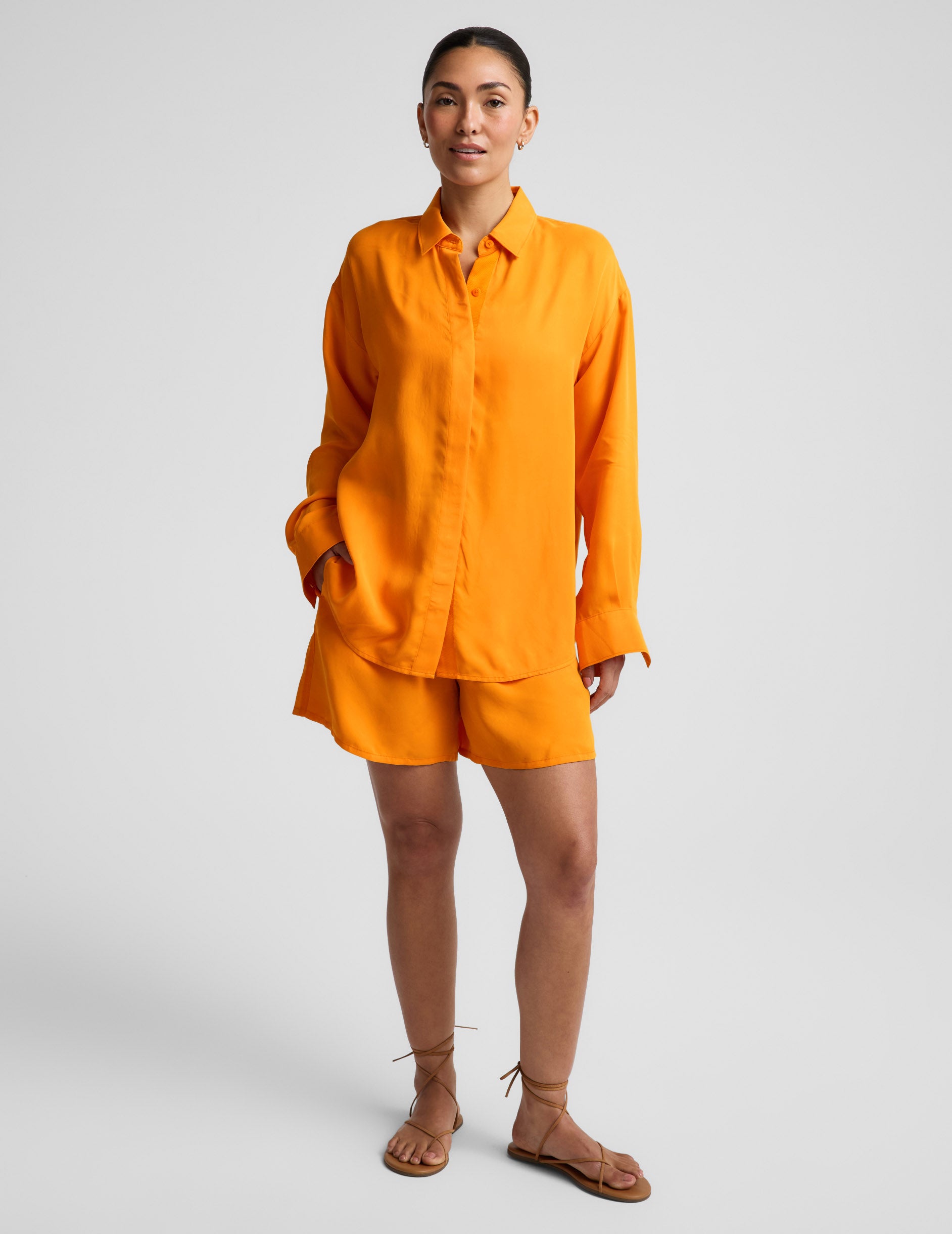 Sunkissed Cupro Button Down - Image 4