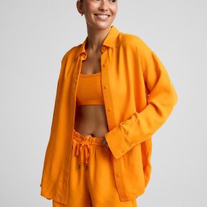 Sunkissed Cupro Button Down