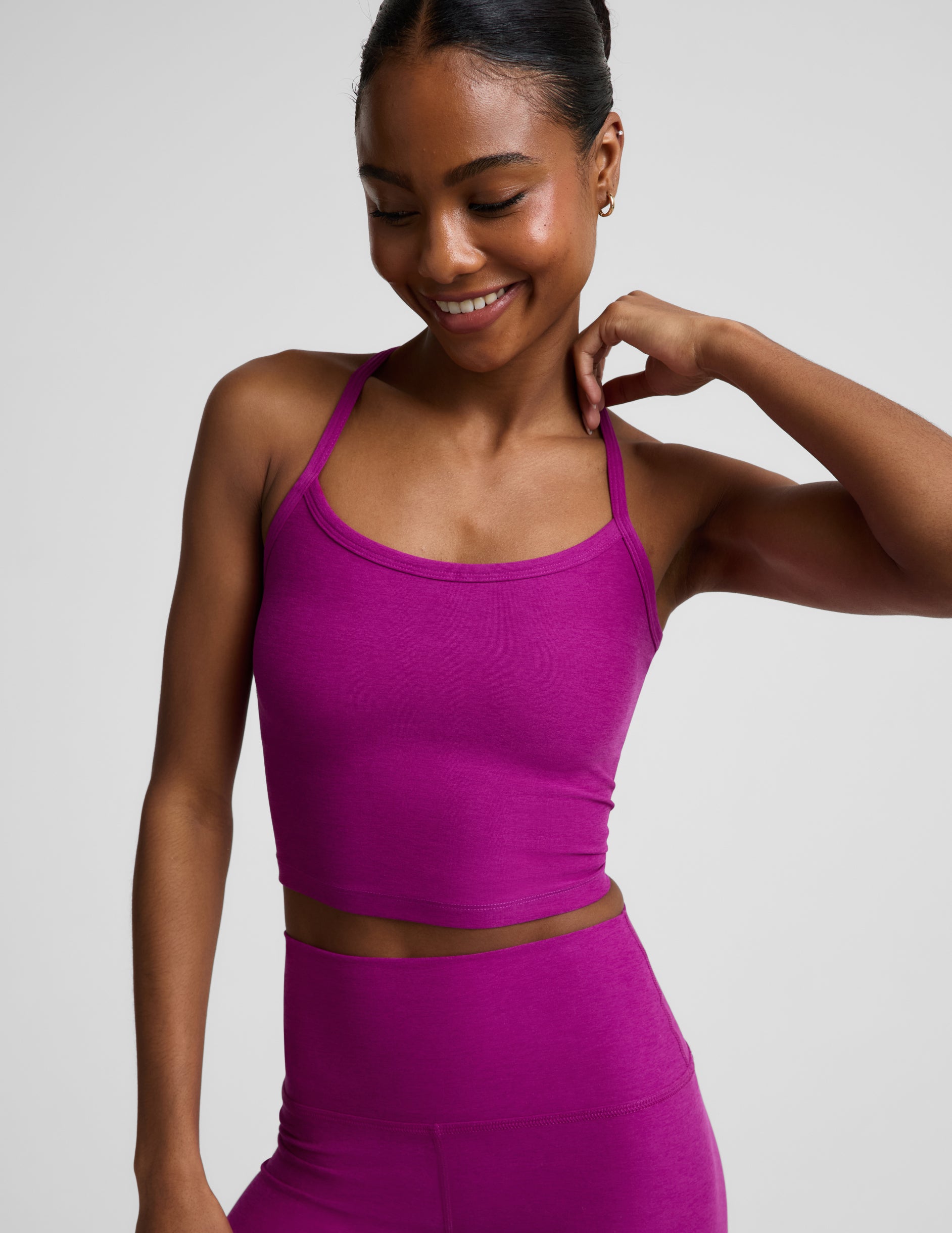 Spacedye??? Slim Racerback Cropped Tank