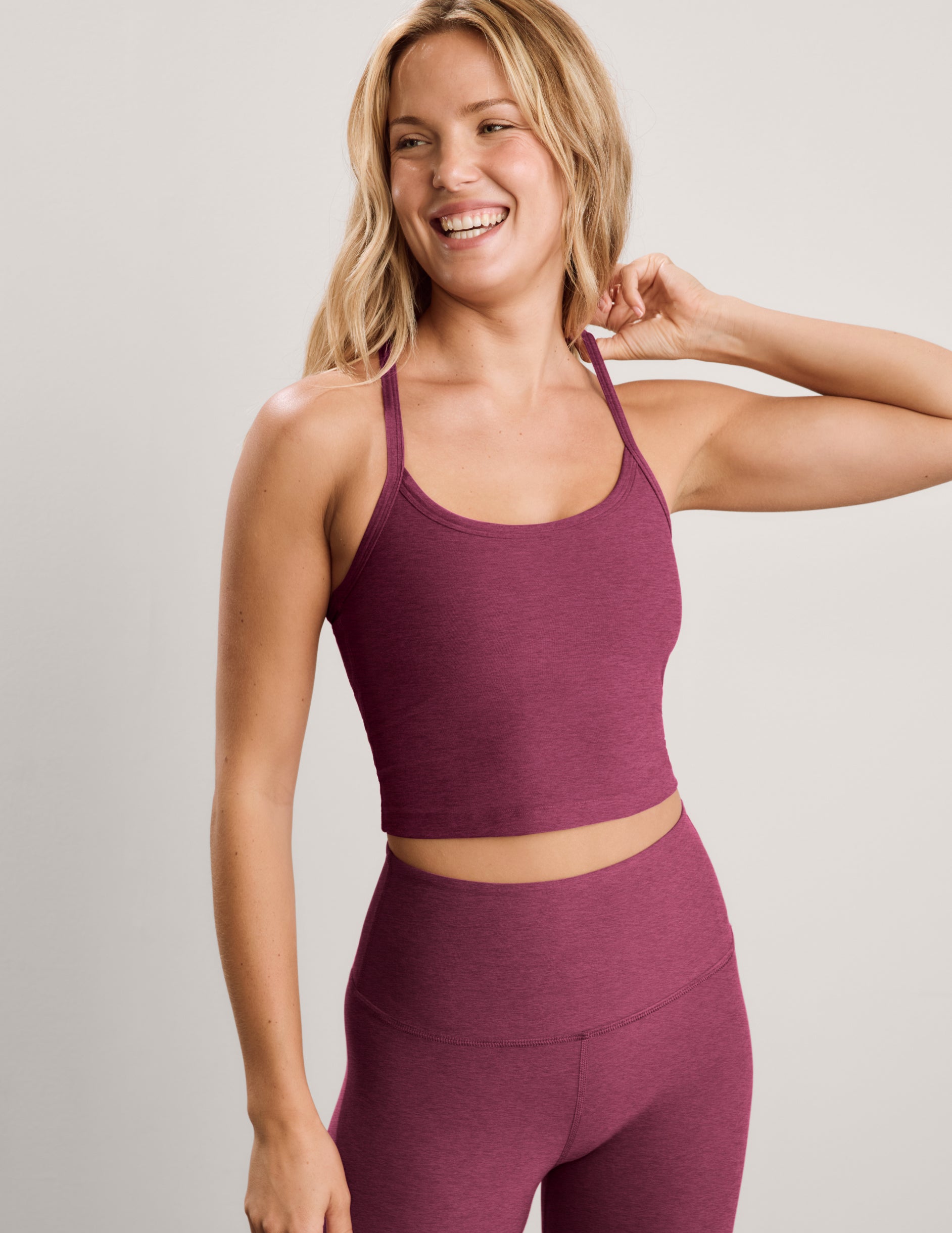 Spacedye??? Slim Racerback Cropped Tank