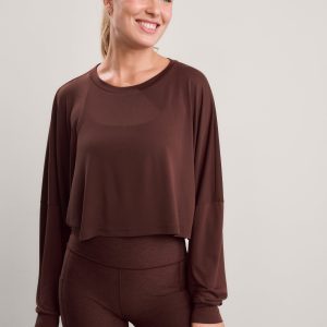 Studio Luxe Cropped Long Sleeve Tee