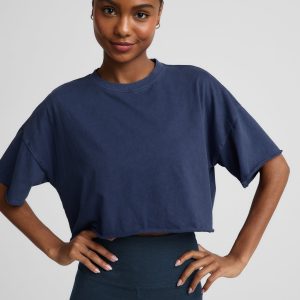 SoftKnit Better Than Ever Cropped Cotton Tee