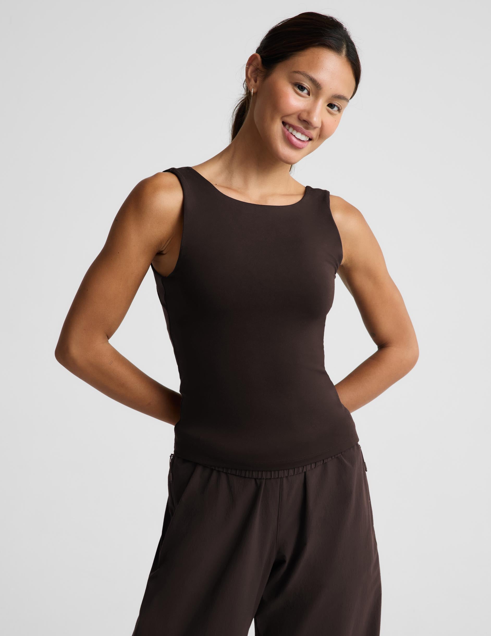 Serene Jersey High Neck Tank